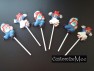 406sp Raggedy Ann Andy Chocolate or Hard Candy Lollipop Mold